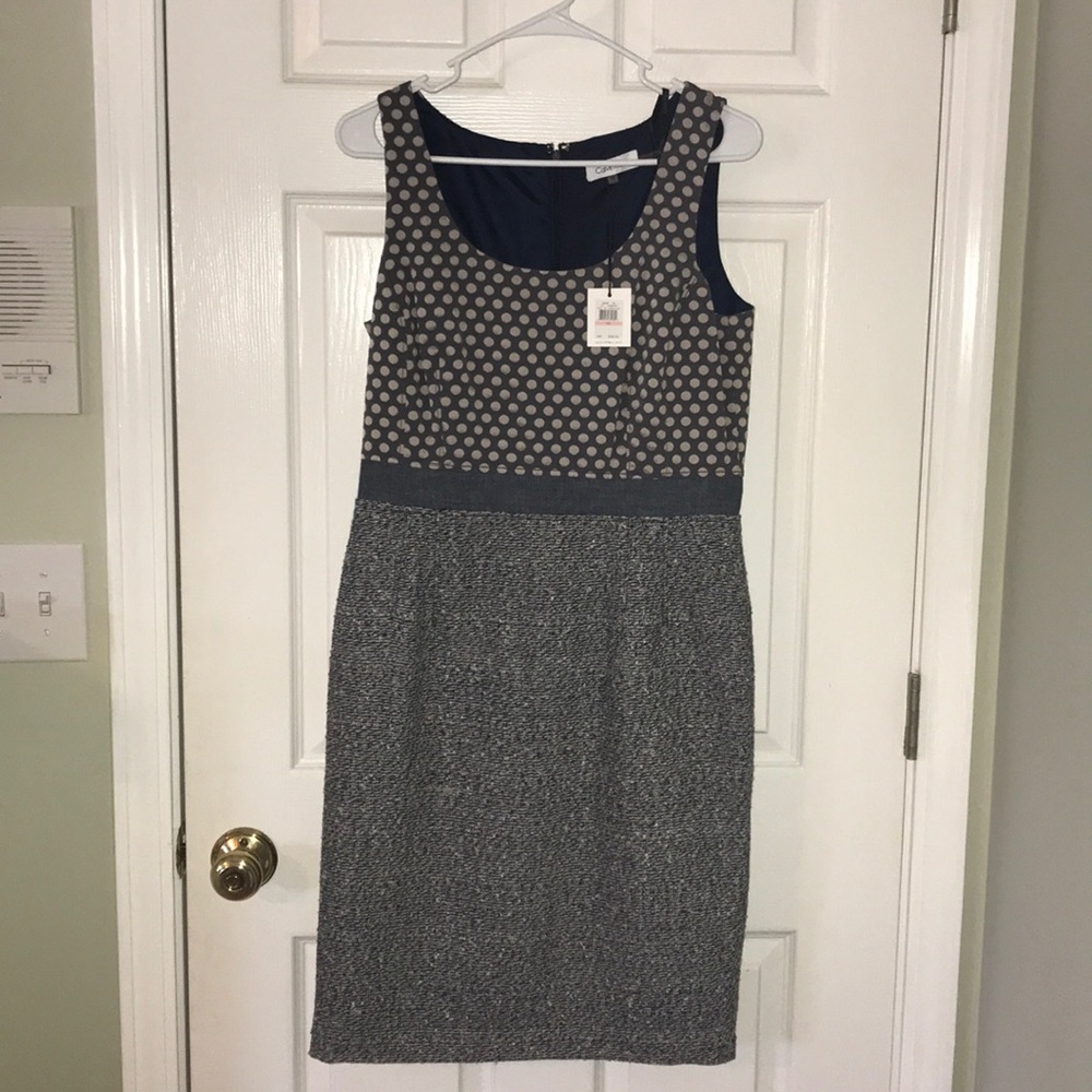 NWT Calvin Klein polka dot dress.
